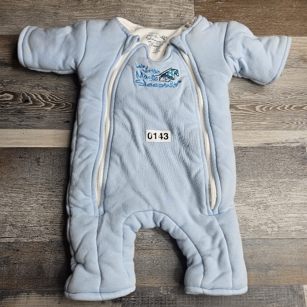 Baby Merlin's Magic Sleepsuit Blue Small 3-6 Months 12-18 Pounds
